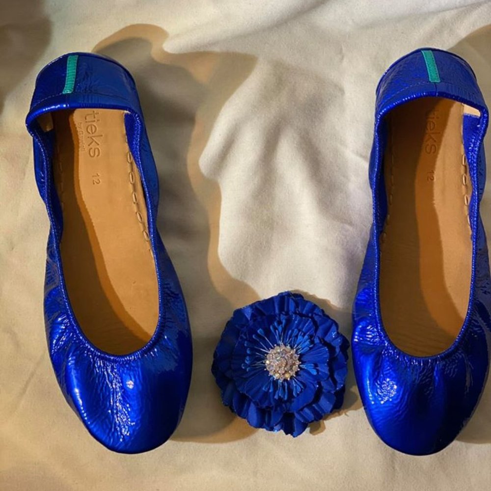 Tieks | Flats | Sapphire Patent | Size 12 | New